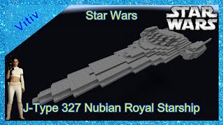 Star Wars JType 327 Nubian Royal Starship in Minecraft  Tutorial [upl. by Ordisi142]