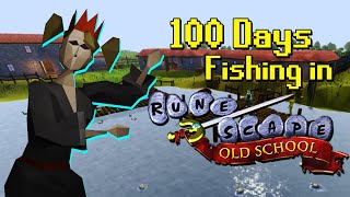 100 Days of Fishing in Old School RuneScape [upl. by Idola]