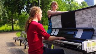 Yirumas quotMay bequot beautiful public piano cover  Kronenburgerpark Nijmegen the Netherlands [upl. by Roseanne848]