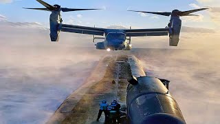 Landing on a Submarine  V22 Osprey Special Ops Delivery [upl. by Thirzia]