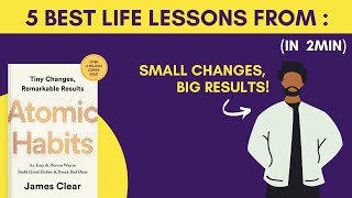 5 best life lessons from  Atomic habits [upl. by Wieche]