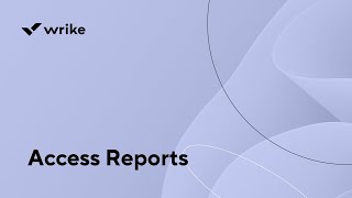 Access Reports [upl. by Dar]