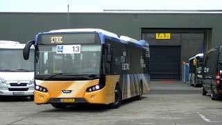 VDL Citea Electric tijdens proefrit te Kortrijk Busworld [upl. by Htenek]