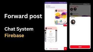 chat application with firebase  Forward post [upl. by Pence48]