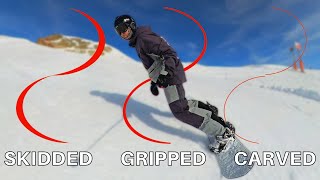 SKIDDED GRIPPED OR CARVED TURNS [upl. by Amilas]