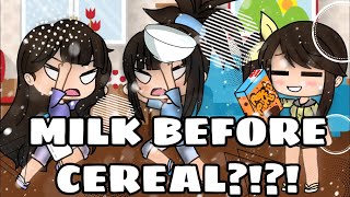 Milk Before Cereal Gacha Life Funny Skit [upl. by Efinnej77]