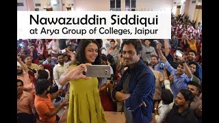 Babumoshai Bandookbaazquot Promotion by Nawazuddin Siddiqui amp Bidita Bag at Arya College [upl. by Nevaed]