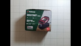 PARKSIDE X20V Team  Battery 2Ah PAP 20 B1 amp Charger PLG 20 C1 [upl. by Tletski]