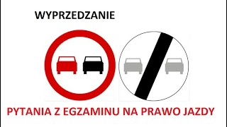 Wyprzedzanie  pytania z egzaminu na prawo jazdy [upl. by Durnan]