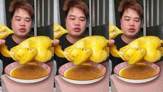 asmr challennge eating show one chicken fried and amazing in china 🧐🎊 asmr challenge EP204 [upl. by Yenaiv88]