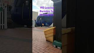 195 leaving Barnsley for Nottingham on the 1642 northern service [upl. by Aitetel690]