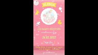 VIDEO INVITACIONES ANIMADAS PARA BABY SHOWER 2024 [upl. by Llerrot]