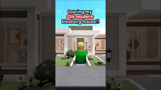 😍touring my 25k NO GAMEPASS bloxburg modern house💗 bloxburg roblox shorts robloxbloxburg [upl. by Nasia42]