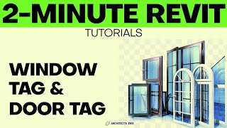 EDIT WINDOW AND DOOR TAGS IN REVIT 2024  QUICK TUTORIALS [upl. by Colston58]