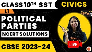 Political Parties Class 10 NCERT  Intext Solutions  CBSE Class 10 SST Civics Chapter6 Cbse2024 [upl. by Scevor]