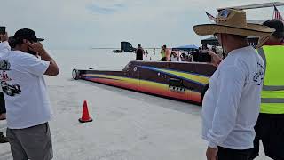 2024 Bonneville Speedweek 506 Blown Fuel Lakester 1st Run [upl. by Balcer]