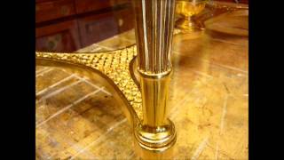 Gilding a console table [upl. by Ahsias]