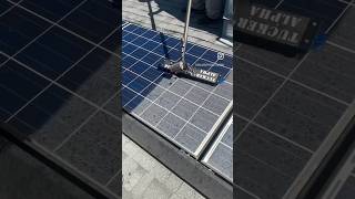 solar panel water cleaning system in india installation solar solarpower soldering shortsvide [upl. by Elpmid190]