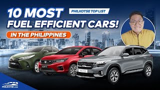 10 Most Fuel Efficient Cars Weve Tested So Far  Philkotse Top List [upl. by Fital580]