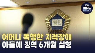 모친 폭행한 지적장애 아들에 징역 6개월 실형 [upl. by Nnairda]