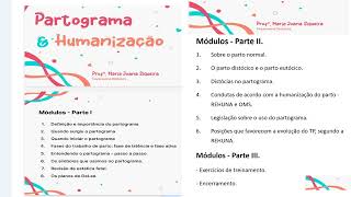 Curso de Partograma amp Humanização [upl. by Aeriela433]