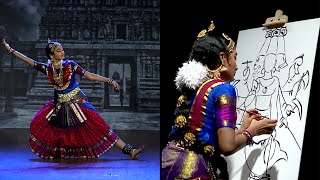 quotPralayapayodi Jalequot Ashtapadi  Meghna Unnikrishnan  SDN  Bharathanatyam amp Painting [upl. by Ecikram979]