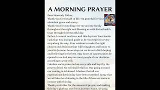 Morning prayers [upl. by Lanrev]