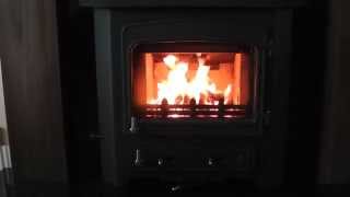 Woodwarm 65kw fireview inset multi fuel stove [upl. by Chrystal393]