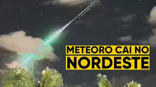 Grande meteoro cai no nordeste brasileiro [upl. by Lashonde]