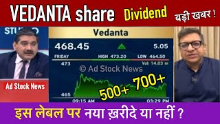 VEDANTA share news todayDividendBuy or not  Vedanta share latest news [upl. by Nahum]