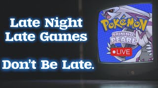 Pokemon Shining Pearl Speed Running The End Game Late Night Streaming [upl. by Aicirtel106]