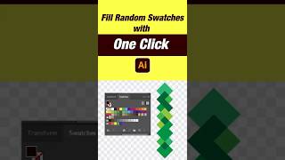 Fill Random Swatches with One Click in Adobe Illustrator  Quick Tutorial  Vectorize My Design [upl. by Allisurd771]