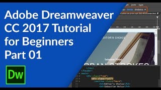 Adobe Dreamweaver CC 2017 Tutorial for beginners Part 01 [upl. by Adair773]