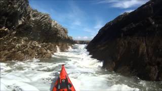 Anglesey Tidal Paddling in Sea Kayaks with SKUK Day 1 [upl. by Faber]