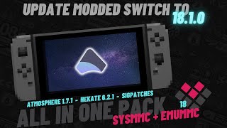 How to update a Jailbroken Switch to 1810  Atmosphere 171 Hekate 621 Tinfoil 18 [upl. by Veedis670]