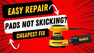 Dewalt Sanding Pad Not Sticking  How to replace a pad DeWalt Orbital Disc Sander Repair dewalt [upl. by Inotna360]