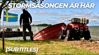 Höststormar båtslip garageprojekt spolning SeaDoo ATVjobb havsörnar mm SUBTITLES 4K [upl. by Enileme]