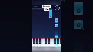 Snooze SZA Piano Lesson Check out our channel for the full video lesson ThePianoPulse [upl. by Cornie167]