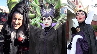 Disney Villains Montage at Disneyland Paris Halloween 2016  Maleficent Hag Evil Queen [upl. by Karl]