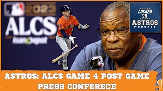 ALCS Game 4 Astros Postgame Press Conference Dusty Baker and Alex Bregman [upl. by Margalo]