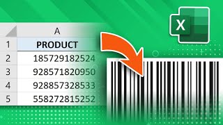 How to create barcodes in Excel for all versions [upl. by Aural382]