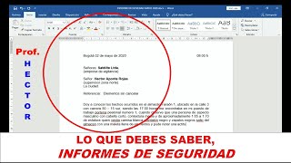 TUTORIAL INFORME  REDACCIÓN VIGILANCIA [upl. by Rosalinde147]