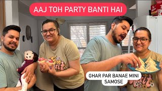 Aaj toh PARTY banti hai  Ghar par banae MINI SAMOSE  ROHINIDILAIK [upl. by Aysahc]