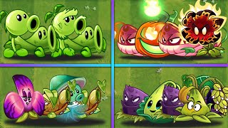 4 Team Vine  PEA  WATER  FIRE  PULT Plants  Who Will Win  PvZ 2 Team Plants Battlez [upl. by Morgana806]