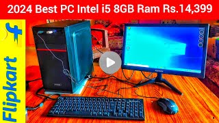 Computer Setup at Home Desktop Best 2024 Cheapest Entwino Zebronics Flipkart PC Review Office work [upl. by Namien]