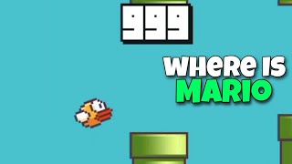 No Mario In Ending  Flappy Bird Difficult Challenge [upl. by Nymrak58]