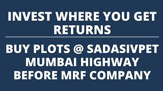 Premium Gated Residential Plots Available For Sale Mumbai Highway Sadasivpet Sangareddy Hyderabad [upl. by Attevaj435]