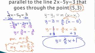 Parallel and Perpendicular  Equations [upl. by Oidiple]