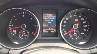 VW Golf Mk6 Engine Start amp Dash Warning Lights [upl. by Alguire]