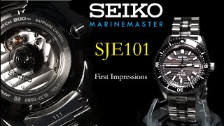 Seiko Marinemaster SJE101  First Look First Impressions [upl. by Ahsita]